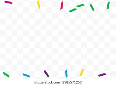 Color Dust Celebrate Vector Transparent Background. Celebration Smear Backdrop. Carnaval Paint Background. Rainbow Shavings Abstract Pattern.