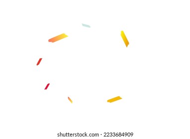 Color Dust Effect Vector White Background. Carnival Brush Postcard. Christmas Smear Illustration. Rainbow Shavings Top Texture.