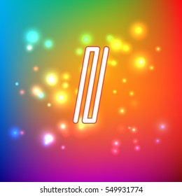 Símbolo dinámico de color para logotipo, emblema o acento de texto. Ilustración vectorial Eps10