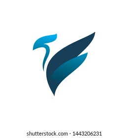 color eagle bird logo design