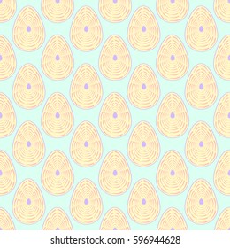 Color Easter egg seamless pattern. Vector illustration for greeting card, promotion, poster and different design