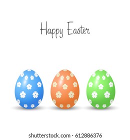 Color Easter eggs for Your design - vector illustration.