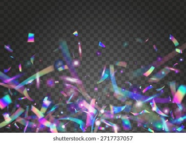 Efeito de Cor. Fundo de folha azul. Banner de unicórnio. Explosão Holográfica de Arte. Aniversário Glitter. Conceito retrô. Projeto Rainbow. Fita Festiva. Efeito de Cor Rosa