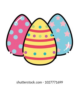 color eggs easter decoration to holiday celebration