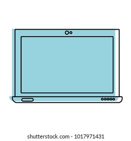 color electronic screen laptop technology icon