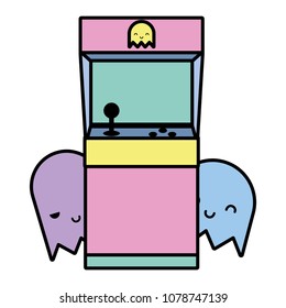 color electronic videogame machine technology and characters
