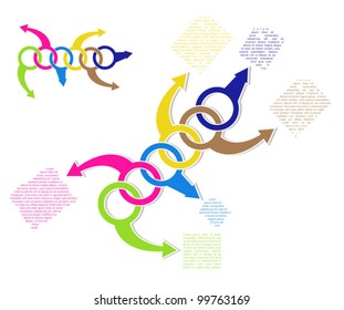 Color element. Used for a poster, brochure, advertisement.
