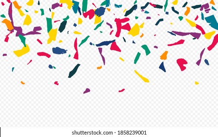 Color Elements Abstract Transparent Background. Carnival Confetti Invitation. Effect Paint Backdrop. Orange Smear Decoration Texture.