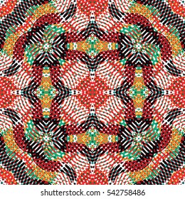 Color Engraving pattern. The protective layer for banknotes, diplomas and certificates. Vector illustration