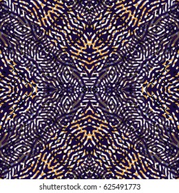 Color Engraving pattern. The protective layer for banknotes, diplomas and certificates. Vector illustration