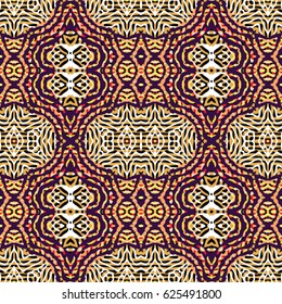 Color Engraving pattern. The protective layer for banknotes, diplomas and certificates. Vector illustration