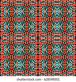 Color Engraving pattern. The protective layer for banknotes, diplomas and certificates. Vector illustration