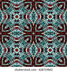 Color Engraving pattern. The protective layer for banknotes, diplomas and certificates. Vector illustration