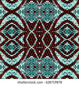 Color Engraving pattern. The protective layer for banknotes, diplomas and certificates. Vector illustration