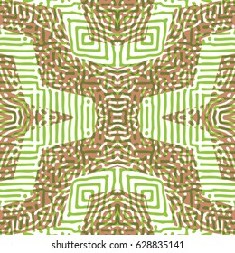 Color Engraving pattern. The protective layer for banknotes, diplomas and certificates. Vector illustration