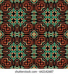 Color Engraving pattern. The protective layer for banknotes, diplomas and certificates. Vector illustration