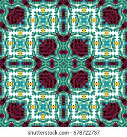 Color Engraving pattern. The protective layer for banknotes, diplomas and certificates. Vector illustration