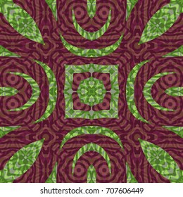 Color Engraving pattern. The protective layer for banknotes, diplomas and certificates. Vector illustration
