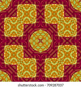Color Engraving pattern. The protective layer for banknotes, diplomas and certificates. Vector illustration