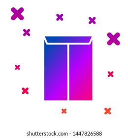 Color Envelope icon isolated on white background. Email message letter symbol. Gradient random dynamic shapes. Vector Illustration