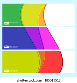 Color eps10 vector backgrounds set