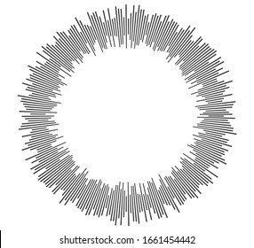 Color equalizer isolated on white background. Vector illustration. Pulse music player. Audio wave logo. Vector design element Poster of the sound wave template visualization signal Illustration eps 10