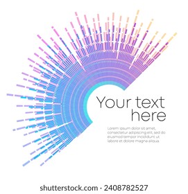 Color equalizer isolated on white background. Vector illustration. Pulse music player. Audio wave logo. Vector design element Poster sound wave template visualization signal Illustration eps 10