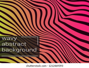 Color Equalizer on a dark background. Night music event. Abstract wave lines. Musical poster.