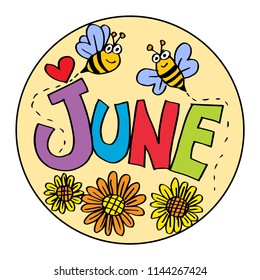 color example june coloring pages kids stock vector royalty free 1144267424 shutterstock