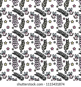 color exotic branches leaves plants background