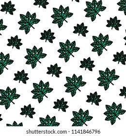 color exotic plant branch leaves background