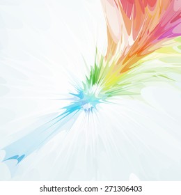 Color explosion, abstract background. Vector illustration, EPS10.