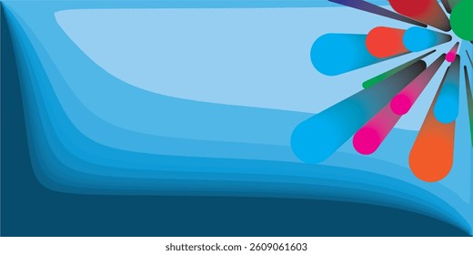 Color Explosion series. Artistic background made of colorful streaks for use with 3d shapes projects on design, art and imagination