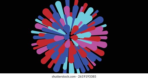 Color Explosion series. Artistic background made of colorful streaks for use with projects on design, art and imagination