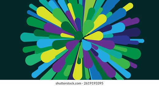 Color Explosion series. Artistic background made of colorful streaks for use with projects on design, art and imagination