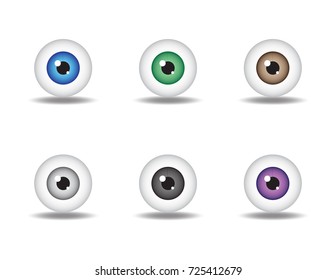color of eyeball.