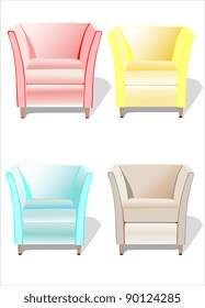 color fabric chairs. Modern Furniture