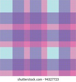 Color fabric plaid. Seamless vector illustration.