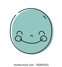 color face cute happy kawaii expression