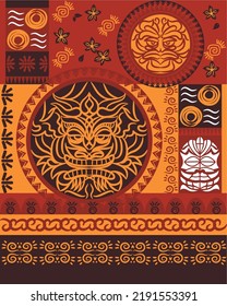 Color face graphic fabric pattern print, wallpaper, clothing, wrapping, fabric, textile, fabric pattern design decorations templates and other designs.							