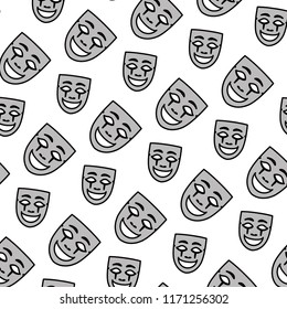 color face mask carnival style background