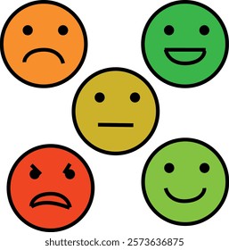 Color Faces for Feedback or Mood 