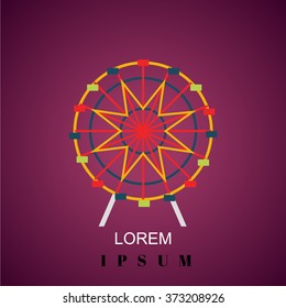 Color fair wheel icon