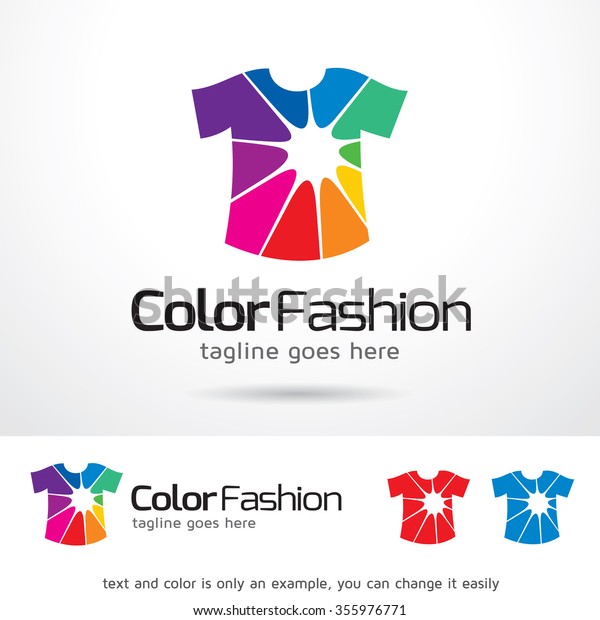 Color Fashion Logo Template Design Vector Stock Vector (Royalty Free ...