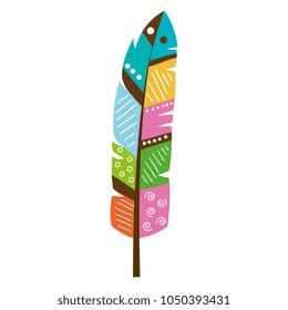 color feather decorative icon