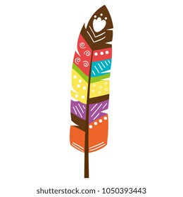 color feather decorative icon