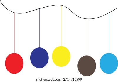 color fest line round vector