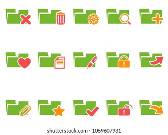 color file folder icons set
