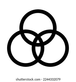 Color filter icon line isolated on white background. Black flat thin icon on modern outline style. Linear symbol and editable stroke. Simple and pixel perfect stroke vector illustration.