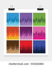 Color Fire,flame icons